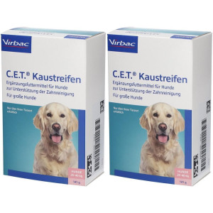 C.e.t. Kaustreifen f.große Hunde 2x 2x141 g Streifen