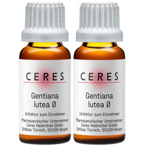 Ceres Gentiana lutea Urtinktur 2x 2x20 ml Tropfen zum Einnehmen