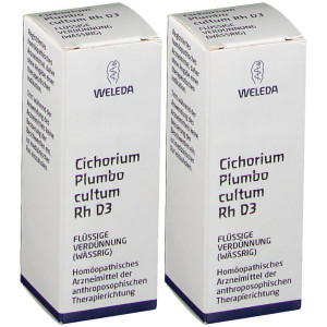 Weleda Cichorium Plumbo cultum Rh D 3 Dilution 2x 2x20 ml