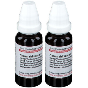 DHU Zincum Chloratum D 6 Dilution 2x 2x20 ml