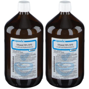 apomix Ethanol MEK denaturatum 70% 2x 2x1 l Flüssigkeit