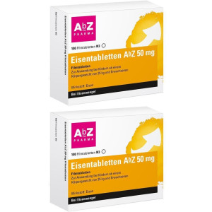 Eisentabletten AbZ 50 mg Filmtabletten x2 2x100 St