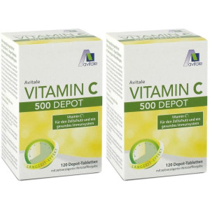 Avitale Vitamin C 500 mg Depot Tabletten x2 2x120 St