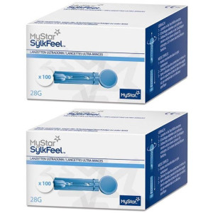 Mystar SylkFeel Lanzetten 28 G x2 2x100 St