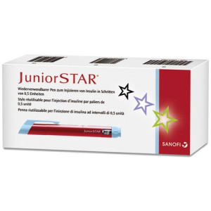 Juniorstar Injektionsgerät rot 1 St Injektionslösung in einem Fertigpen