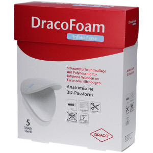 PDM to be maintained Dracofoam Infekt Schaumst.Wundauf.Ferse 5 St Verband