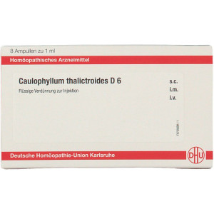 DHU Caulophyllum Thalictroides D 6 Ampullen 8x1 ml