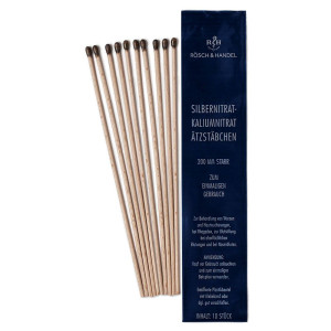 Rösch & Handel SILBERNITRAT-Kaliumnitr.Ätzstäb.Ätzstift 200mm st. 10 St Stäbchen