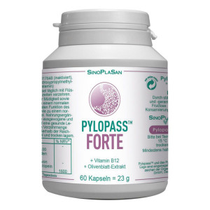 Pylopass-FORTE Pylopass Forte 200 mg+Vit.B12+Olivenblattextr.Kps. 60 St Kapseln