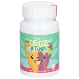 BjökoVit Vitamin D3+K2 Kinder Kautabletten vegan 120 St