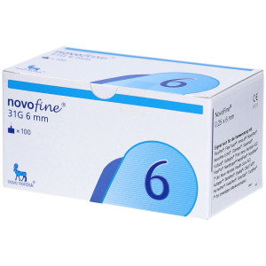 PDM to be maintained Novofine Nadeln 31 G 0,25x6 mm 100 St Kanüle