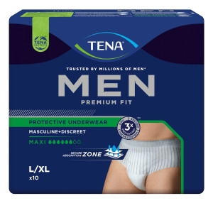 Tena MEN Premium Fit Inkontinenz Pants maxi L/Xl 10 St Windeln