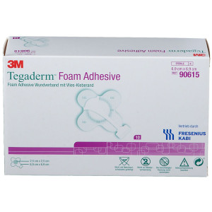 PDM to be maintained Tegaderm Foam Adhesive 6,9x6,9 cm kreuzf.90615 10 St Verband