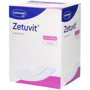 PDM to be maintained Zetuvit Saugkompressen steril 10x10 cm 25 St Kompressen