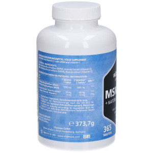 vitamaze MSM 2000+Vitamin C Acerola Extrakt Tabletten 365 St