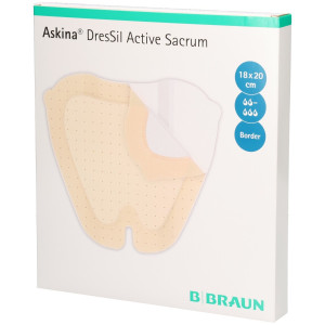 PDM to be maintained Askina DresSil Active Sacrum 18x20cm Sil.Schaumv. 5 St Verband