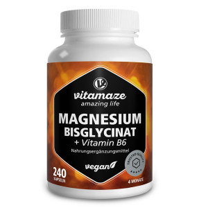 PDM to be maintained Magnesium BISGLYCINAT+Vitamin B6 Kapseln 240 St