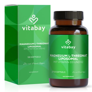 Vitabay Liposomales Magnesium L-Threonat 2000 mg Weichkps. 120 St Kapseln