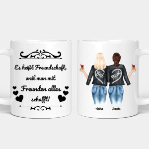 Personalisierte Tasse - Beste Freundinnen Jacke