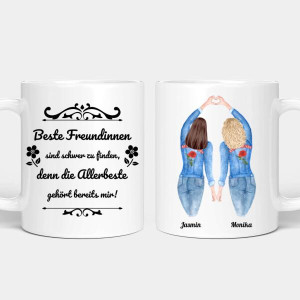 Personalisierte Tasse - Beste Freundinnen für immer