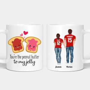 Personalisierte Tasse - Football Pärchen