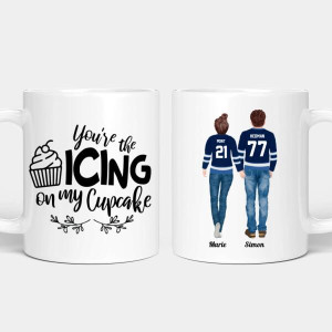 Personalisierte Tasse - Eishockey Pärchen
