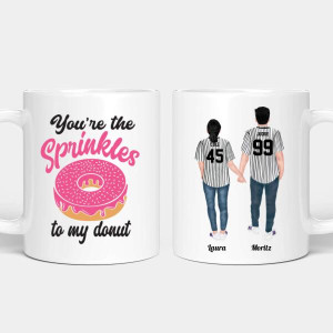 Personalisierte Tasse - Baseball Pärchen