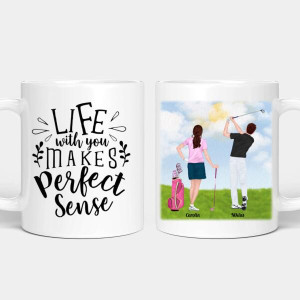 Personalisierte Tasse - Golf Pärchen