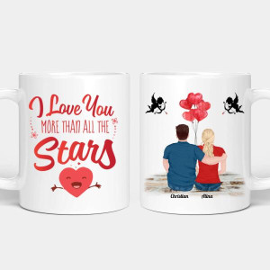 Personalisierte Pärchen Tasse - Amors Pfeil