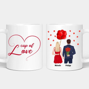 Personalisierte Pärchen Tasse - Ewige Liebe