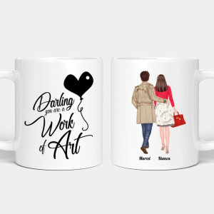 Personalisierte Tasse - Elegantes Pärchen