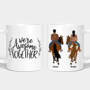 Personalisierte Tasse - Pferde Pärchen