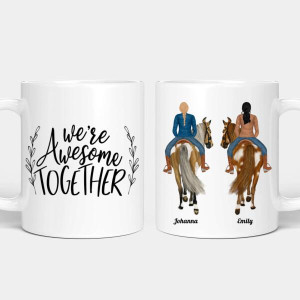 Personalisierte Tasse - Beste Schwestern Pferde