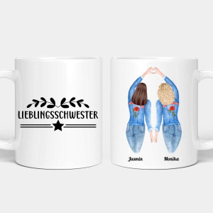 Personalisierte Tasse - Beste Schwestern für immer