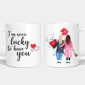 Personalisierte Tasse - Beste Schwestern Teddybär