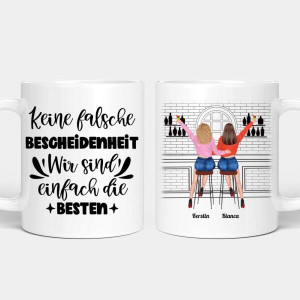 Personalisierte Tasse - Beste Schwestern an der Cocktailbar
