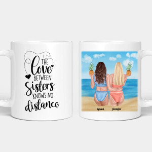 Personalisierte Tasse - Beste Schwestern im Bikini