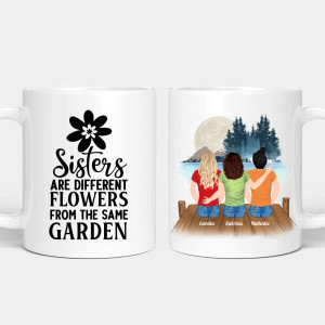 Personalisierte Tasse - Beste Schwestern Seeblick (2-5 Frauen)