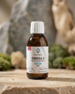 EasyChoice Omega-3 Høykonsentrert  D3+k2+e - Easy Choice
