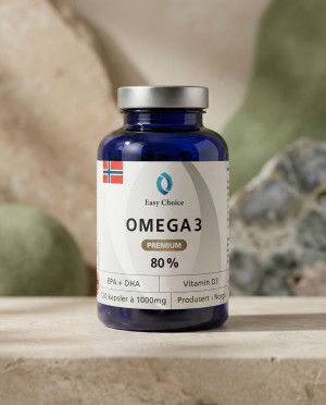 EasyChoice Omega 3 Kapsler Premium 80% -1000mg - Easy Choice