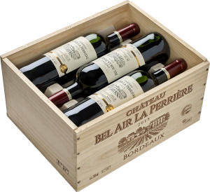 Château Bel Air La Perriere AOC in 6er Holzkiste 2022 - Merlot - 4500 ml