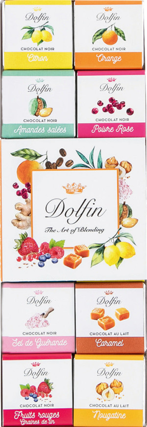 Dolfin Carré 24 Panaché Minitafeln gemischt - 108 ml