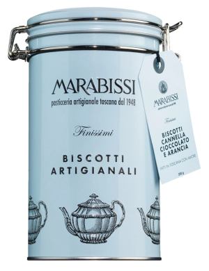 Biscotti cioccolato, cannella e arancia, Azzurro