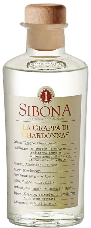 Sibona La Grappa di Chardonnay - Chardonnay - 500 ml