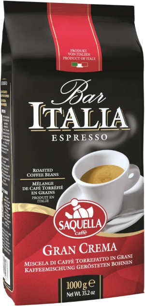 Saquella Bar Italia Espresso Gran Crema 1Kg