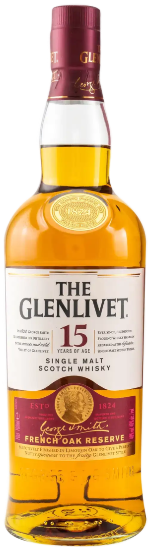 Glenlivet French Oak Reserve 15 Years Single Malt Whisky - 700 ml