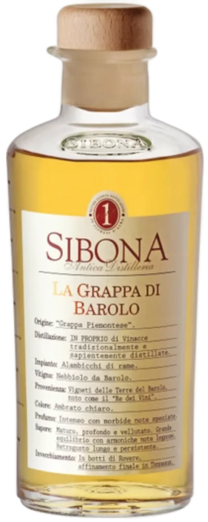 Sibona La Grappa di Barolo - Nebbiolo - 500 ml