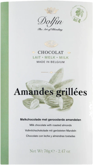 Tablette, lait aux amandes grillées