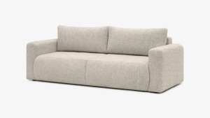 Sofa Elma Nova, automat DL, z funkcją spania o wym. 156x193 cm - tkanina Bliss (pet friendly), kolor jasnobrązowy