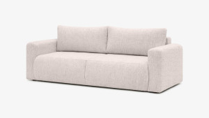 Sofa Elma Nova, automat DL, z funkcją spania o wym. 156x193 cm - tkanina Bliss (pet friendly), kolor beżowy